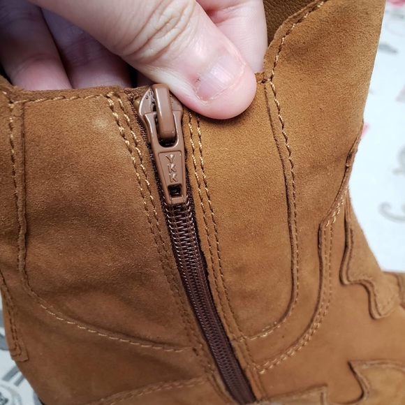 Aldo Brown Suede Boots Size 7 - Picture 3 of 11